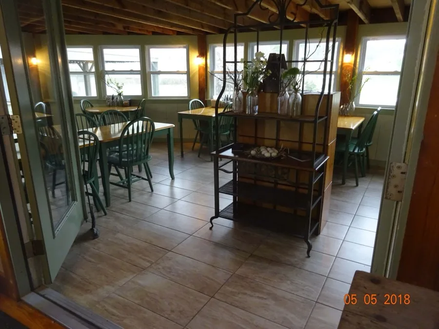 The dining room interior at Buffalo Jump Café